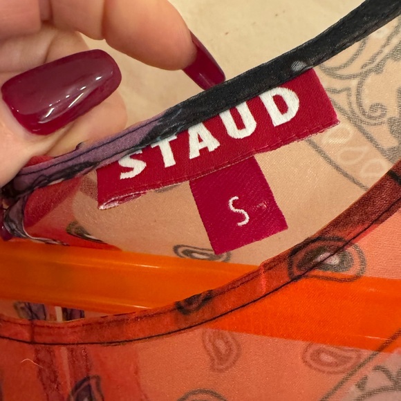 Staud Hyacinth Tiered Patchwork Maxi Dress size small worn once - Picture 9 of 12